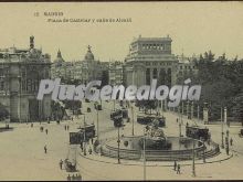 Plaza de castelar y calle de alcalá en madrid