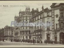 Entrada de la Gran Vía en Madrid