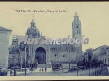 Catedral y plaza de la seo de tarazona (zaragoza)