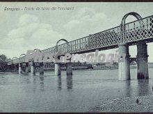 Puente de hierro del ferrocarril de zaragoza