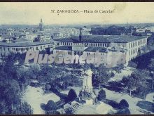 Plaza de castelar de zaragoza vista desde arriba