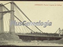 Puente colgante del gallego de zaragoza