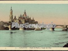 Puente de piedra y templo del pilar de zaragoza