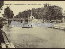 El canal imperial y la playa de torrero de zaragoza