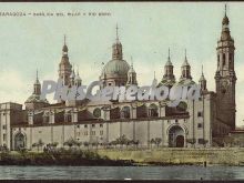 Basílica del pilar y río ebro de zaragoza