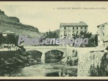 Puente sobre el río jalón de alhama de aragón (zaragoza)