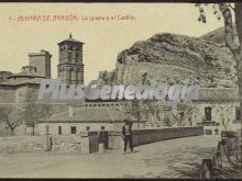 La iglesia y el castillo de alhama de aragón (zaragoza)