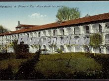 Las celdas desde las parras de monasterio de piedra (zaragoza)