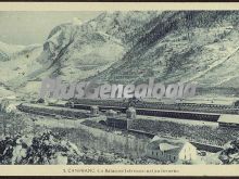 La estación internacional en invierno de canfranc (huesca)