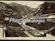 Estación de canfranc (huesca) y río aragón