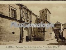 Fachada y torre de la iglesia de san pedro en úbeda (jaén)