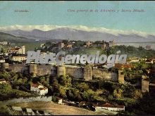 Vista general de la alhambra y sierra nevada