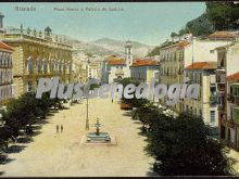 Plaza nueva y palacio de justicia de granada (en color)