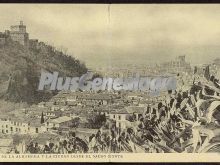 Vista general de la alhambra y la ciudad de granada desde el sacro monte