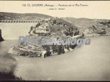 Pantano en el río turrón en el chorro (málaga)