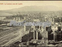 La catedral de málaga vista desde el castillo