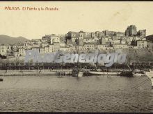 El puerto de málaga y la alcazaba