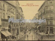 Calle del marqués de larios en málaga (blanco y negro)