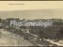 Vista aérea de la plaza de toros de málaga