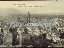 Vista parcial de málaga desde el castillo