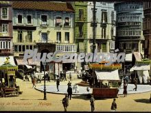 Plaza de la constitución en málaga (en color)