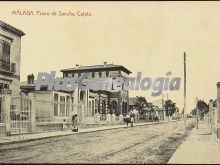 El paseo de sancha. caleta en málaga