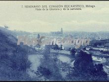 Vista de málaga desde la glorieta y de la carretera