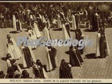 Semana santa malagueña: desfile de la popular cofradía 