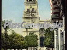 El patio y la torre de la mezquita de córdoba desde la puerta de bendiciones