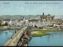 Vista en color del puente de córdoba desde la torre de calahorra