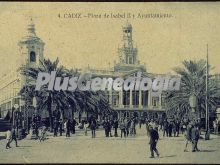 Plaza de isabel ii y ayuntamiento de cádiz