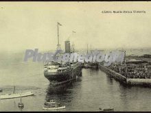 Muelle de reina victoria de cádiz visto desde el mar