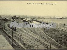 Vista general de las vías y la estación de cádiz