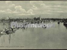 Vista general del puerto y muelle de sevilla