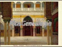 Puerta del salón carlos v del alcázar de sevilla