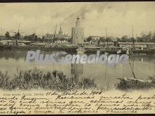 Vista de sevilla desde triana (blanco y negro)