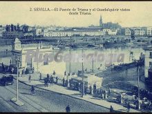 El puente y el guadalquivir vistos desde trina en sevilla