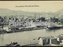 Vista de las grandes fábricas de bilbao