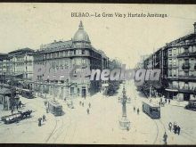 La gran vía de bilbao y calle hurtado amézaga