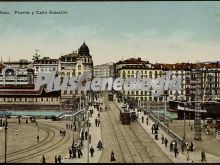 Puente y calle estación de bilbao