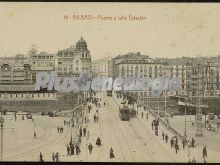 Puente y calle estación de bilbao