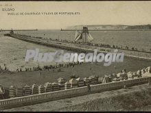 Muelle de churruca y playa de portugalete de bilbao