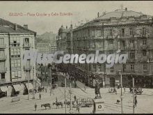 Plaza circular y calle estación de bilbao