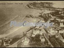 Vista aérea parcial de la playa del sardinero de santander