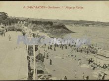 Primera playa del sardinero y piquio de santander