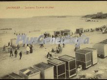 Escenas de playa en el sardinero de santander