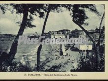 Vista de la playa del sardinero desde piquio de santander