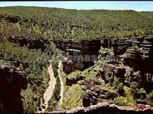 Panorámica del barranco de la hoz en corduente (guadalajara)