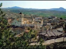 Vista parcial de la iglesia de ntra. sra. de la asunción en tobarra (albacete)