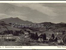 Vista parcial de santesteban (navarra)